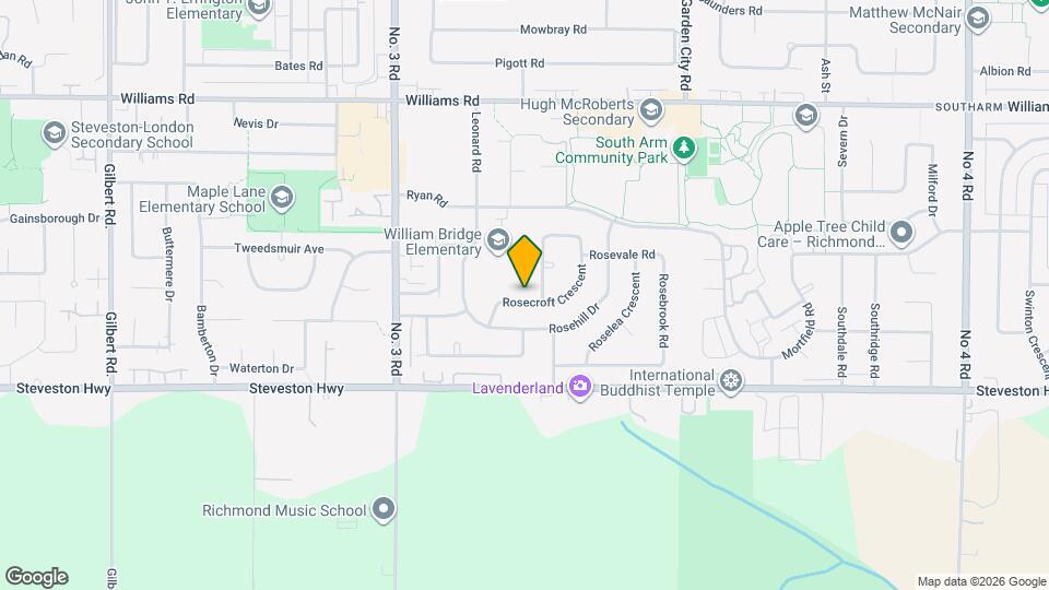 10851 Rosecroft Crescent Map and Location Details