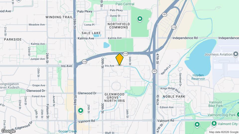 3150 Iris Ave, Unit #208 Mapa y Detalles de la Ubicación