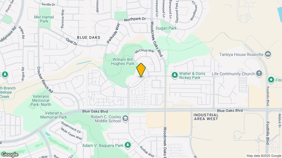 1580 Parkside Way Map and Location Details