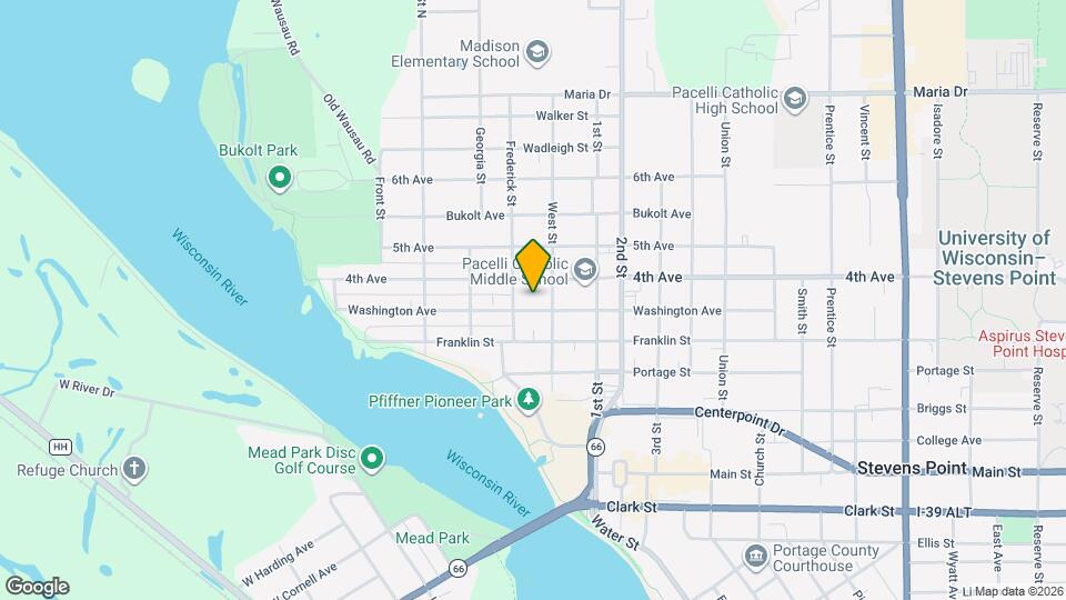 624 Washington Ave Mapa y Detalles de la Ubicación