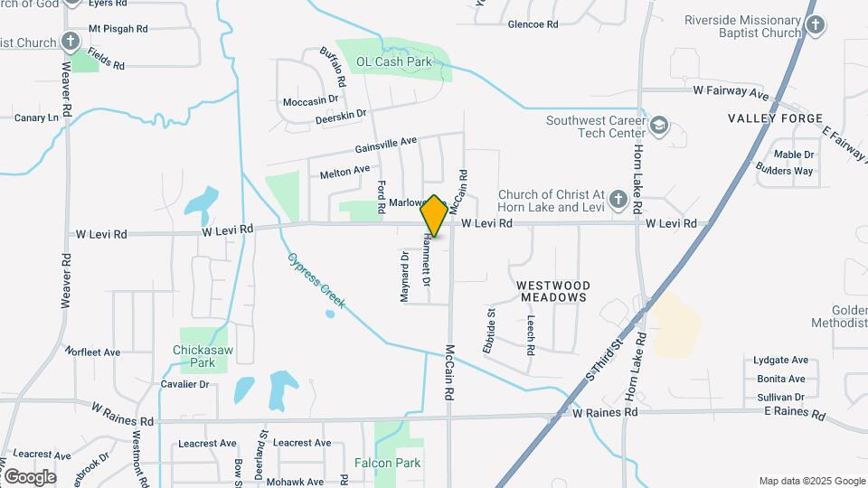 3906 Hammett Dr Map and Location Details