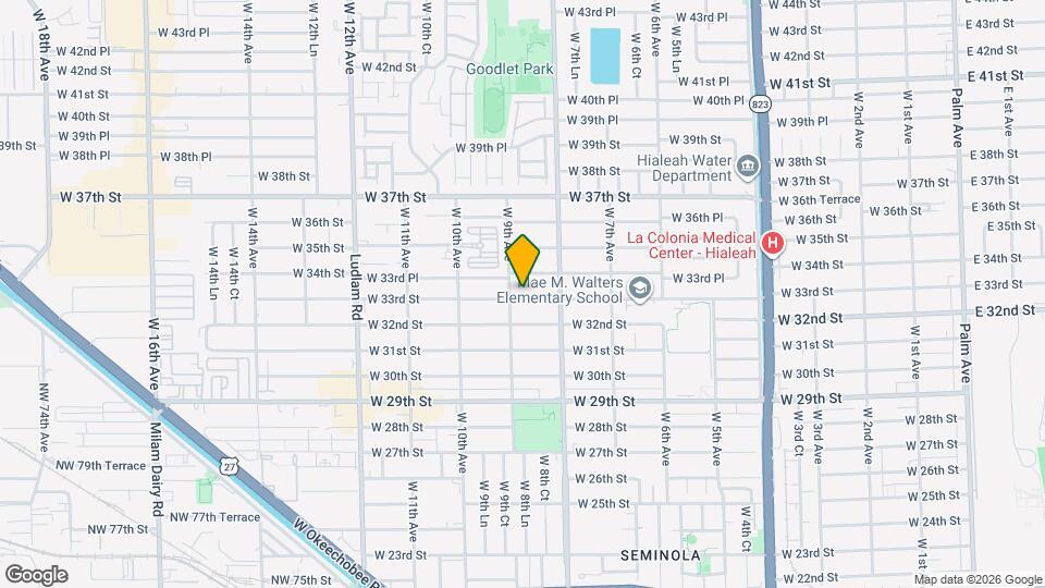 877 W 33rd St Map and Location Details