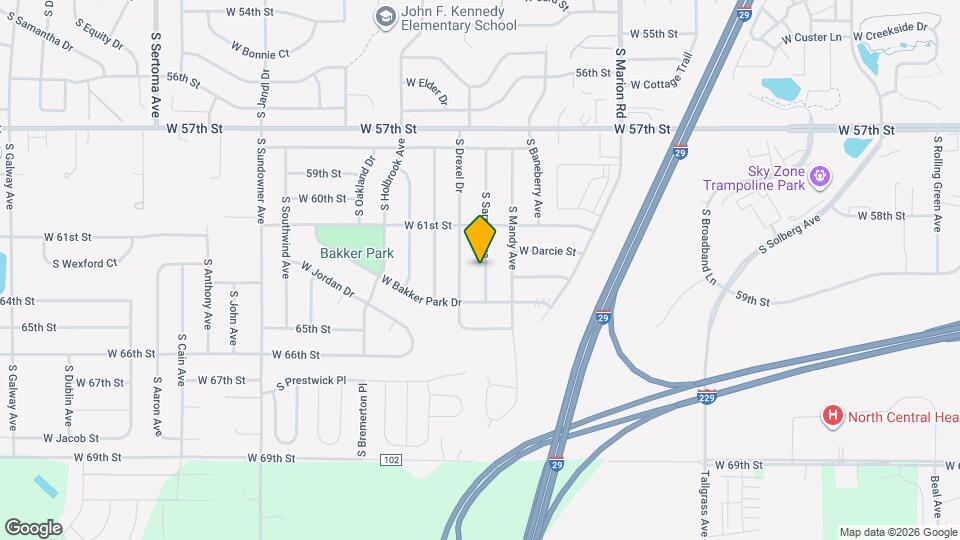 5509 S Sarmar Ave Map and Location Details