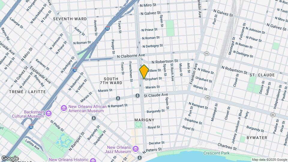 1235 Elysian Fields Ave Map and Location Details