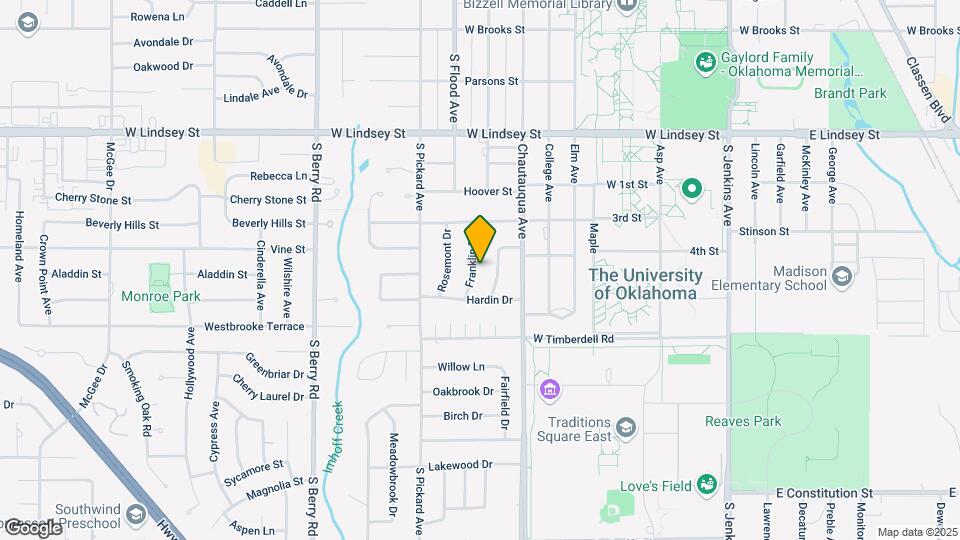1613 Franklin Dr Map and Location Details