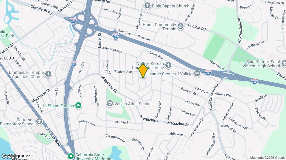 455 Wilshire Ave Map and Location Details