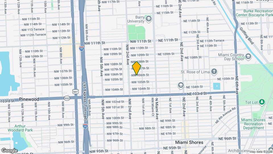 138 NW 106th St Map and Location Details