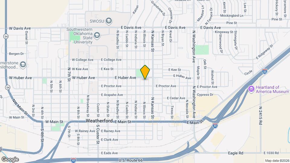 520 N Illinois St Map and Location Details