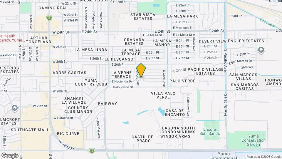 2714 S La Cruz Ave Map and Location Details
