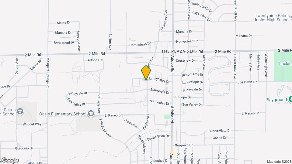 Twentynine Palms Apartments Map and Location Details