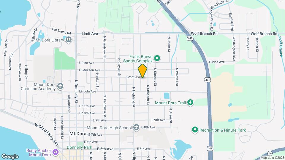 1418 N Orange St Map and Location Details