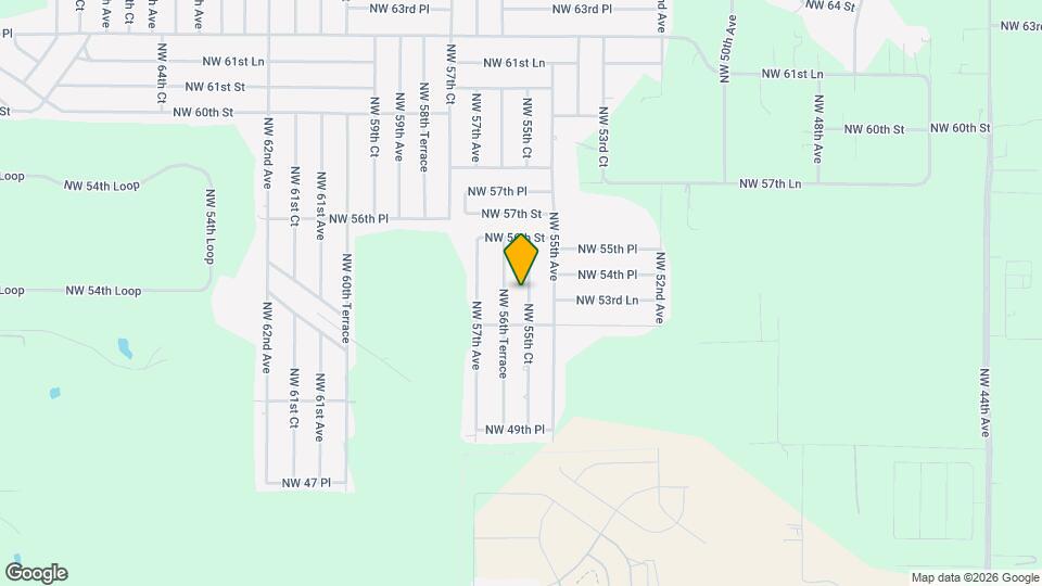 5390 NW 55th Ct Map and Location Details