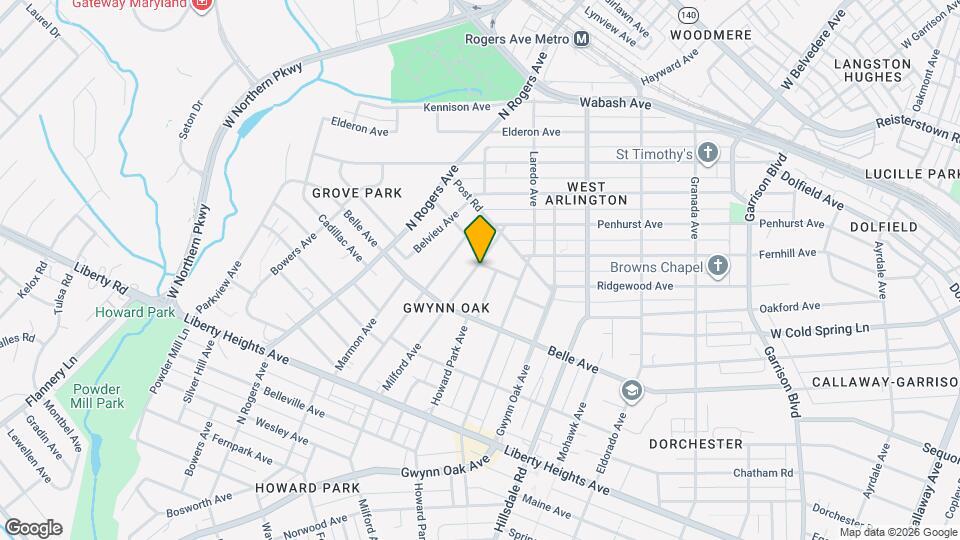 3825 Milford Ave Map and Location Details