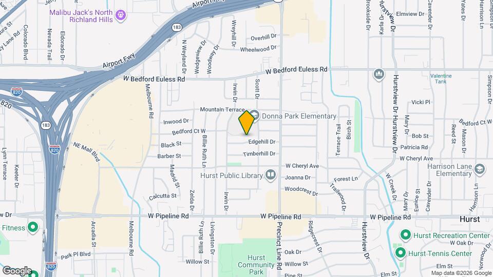840 Edgehill Dr Map and Location Details