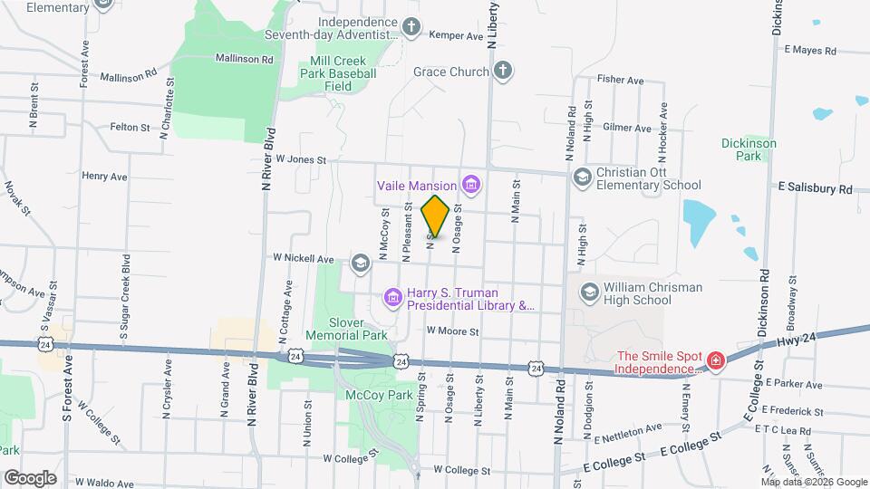 1317 N Spring St Map and Location Details