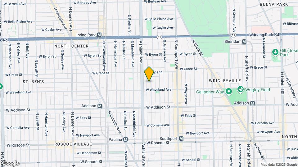 3722 N Bosworth Ave Map and Location Details