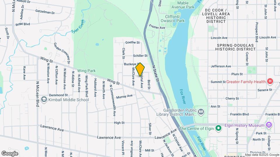 540 N Crystal Ave Map and Location Details