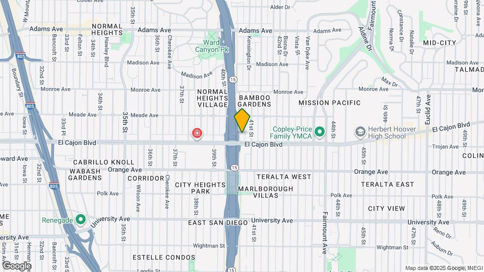 4319A Central Ave Mapa y Detalles de la Ubicación