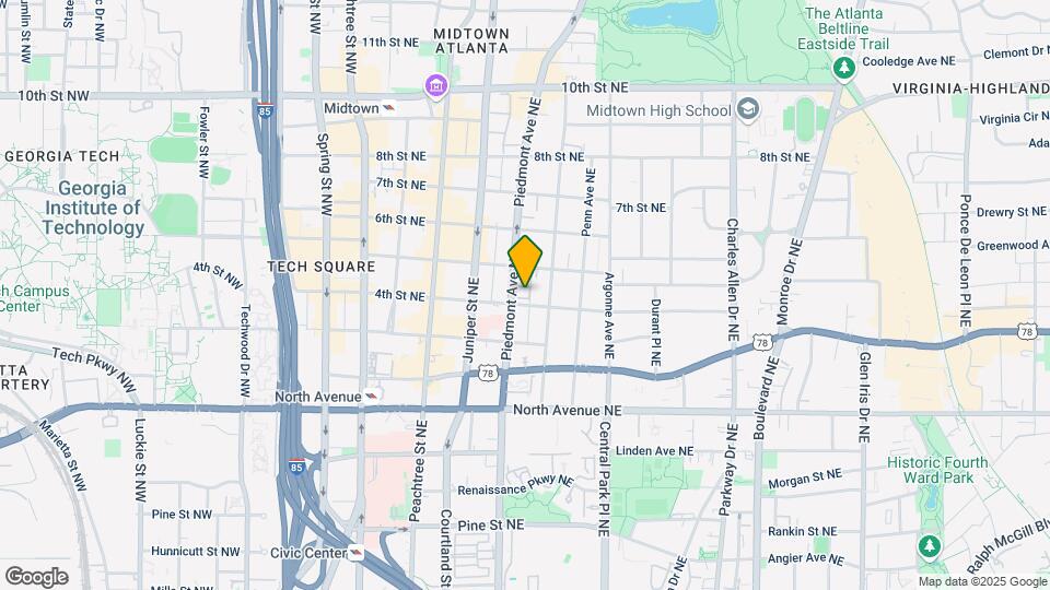 751 Piedmont Ave NE Map and Location Details