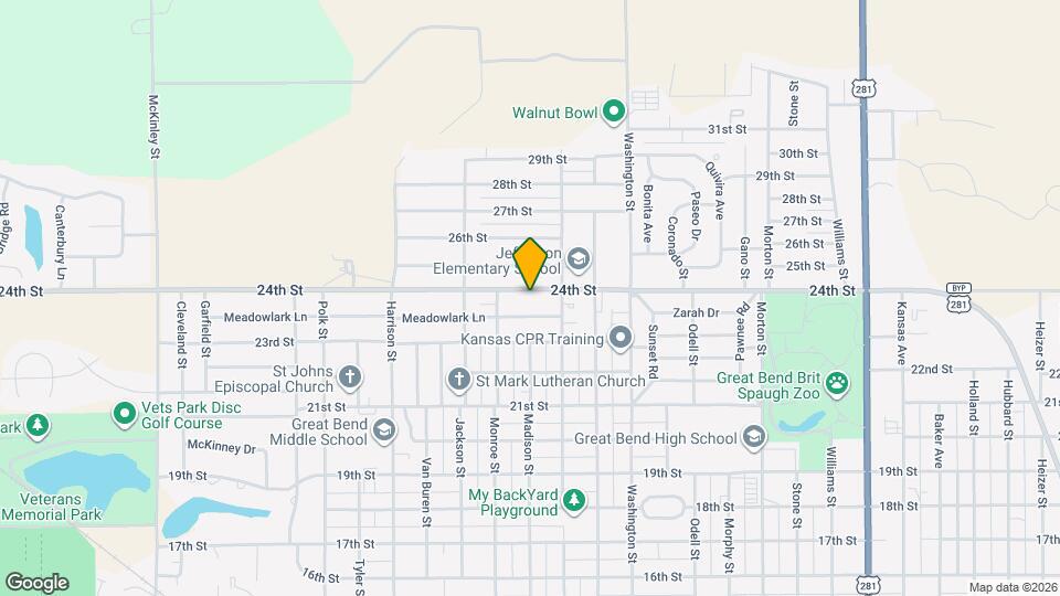 2825 24th St Map and Location Details