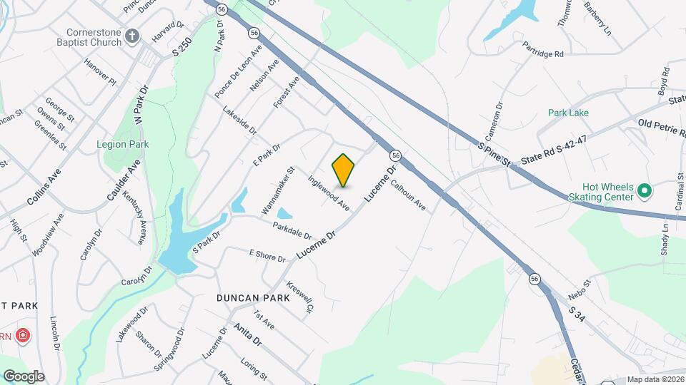 399 Woodside Ln Map and Location Details