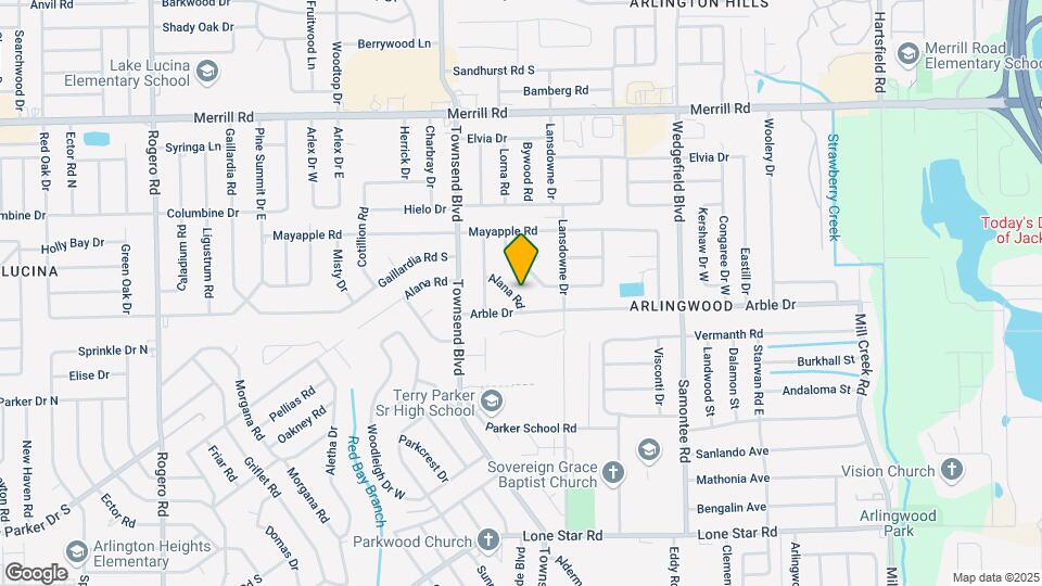 7283 Alana Rd Map and Location Details