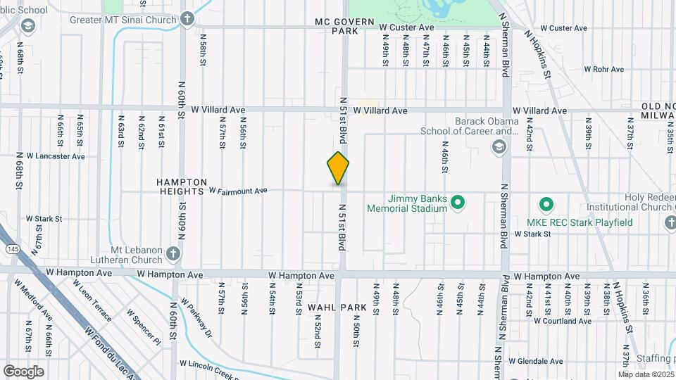 5003 N 51st Blvd Map and Location Details