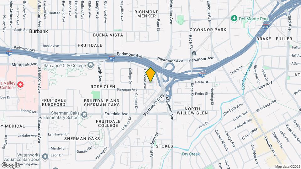 1511 Moorpark Ave Mapa y Detalles de la Ubicación