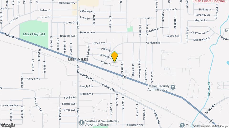 17401 Wayne Dr Map and Location Details