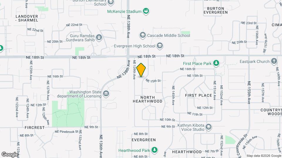 1418 NE 140th Ave Map and Location Details
