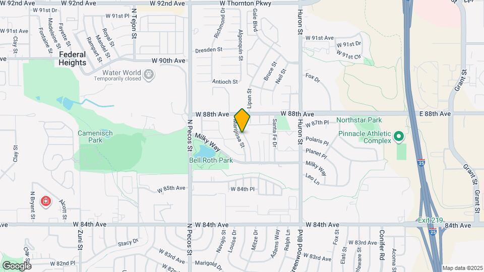 8712 Mariposa St Map and Location Details