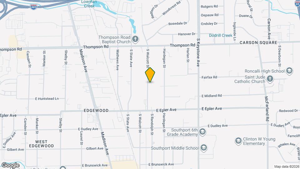 5025 S Walcott St Map and Location Details