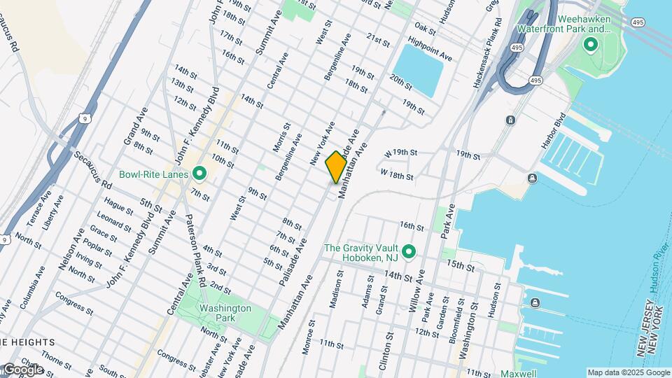1104 Palisade Ave, Unit 1M Map and Location Details