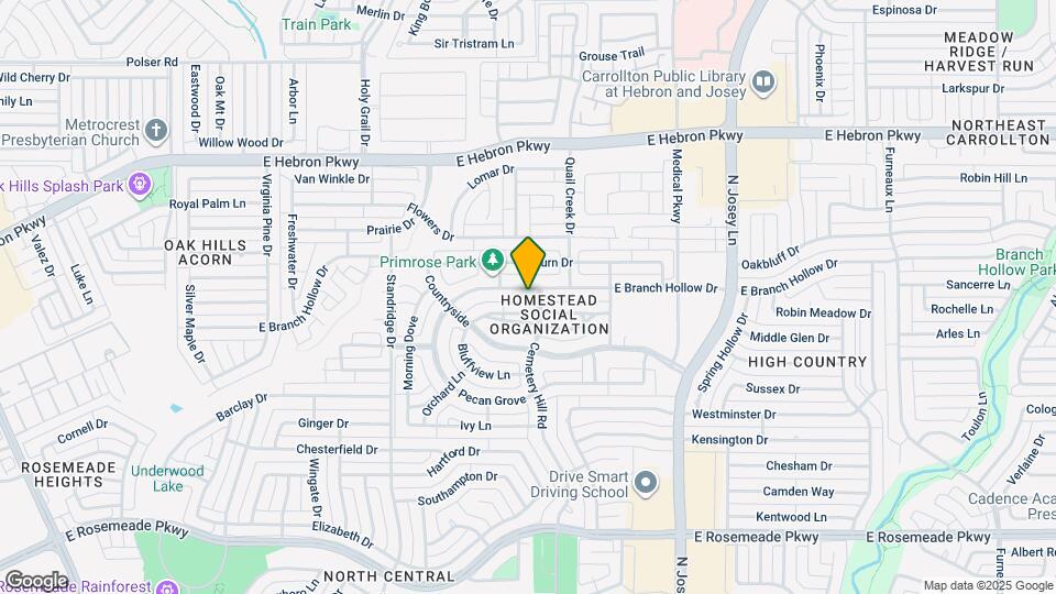 1732 E Branch Hollow Dr Map and Location Details