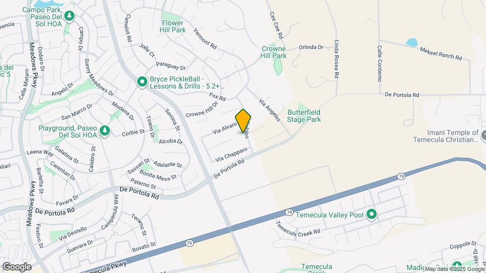 43345 Via Sabino Map and Location Details