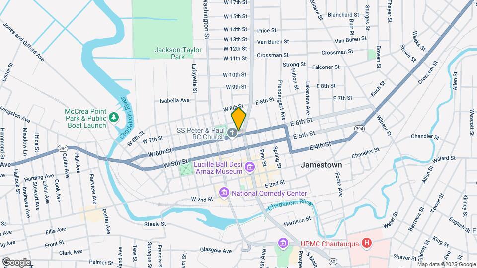 8 W 6th St Mapa y Detalles de la Ubicación