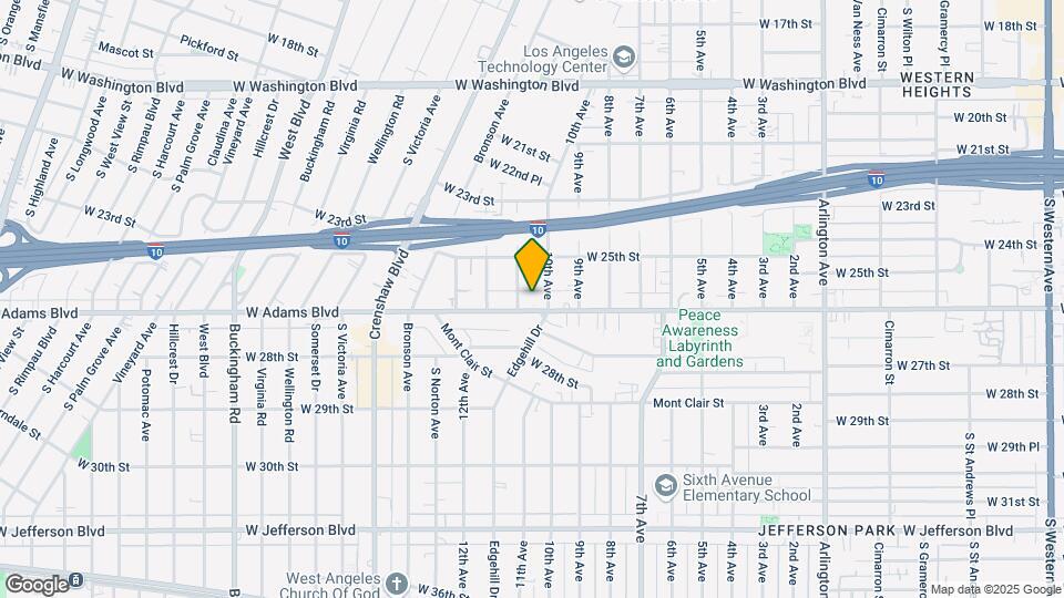 4015 W Adams Blvd Mapa y Detalles de la Ubicación