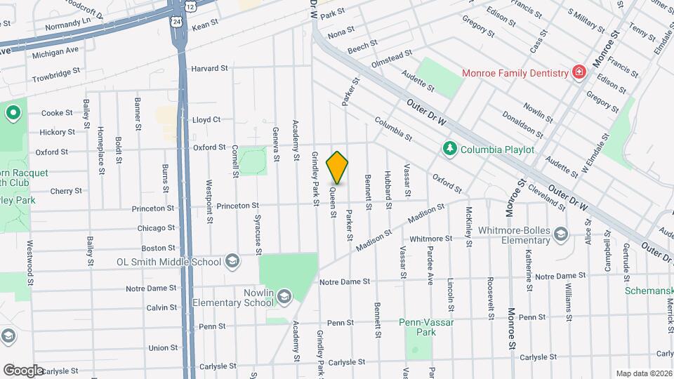 2823 Queen St Map and Location Details