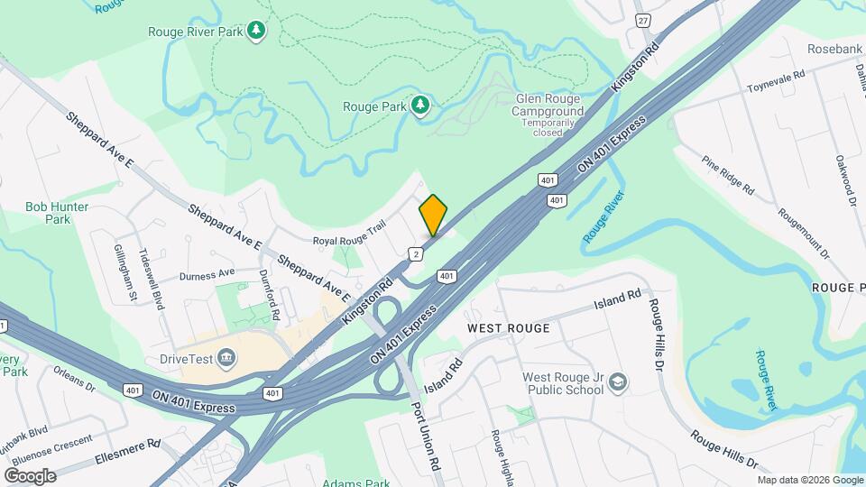 7439 Kingston Rd Map and Location Details