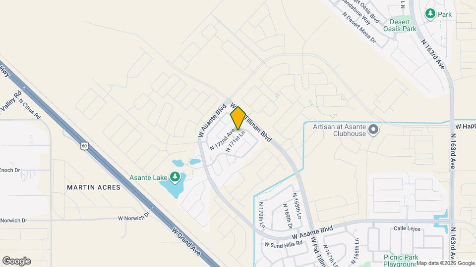 24870 N 171st Ln Map and Location Details