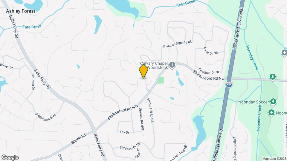 4713 Shallow Ridge Rd NE Map and Location Details
