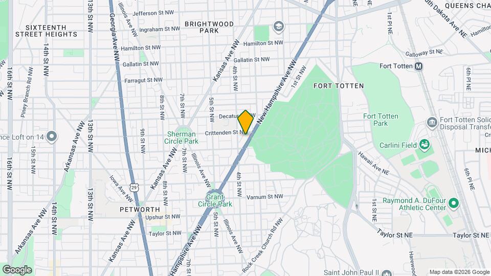 4622 New Hampshire Ave NW Map and Location Details
