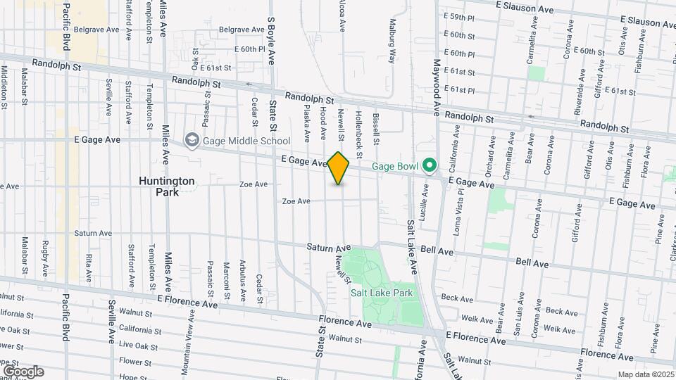 6601 Newell St Map and Location Details