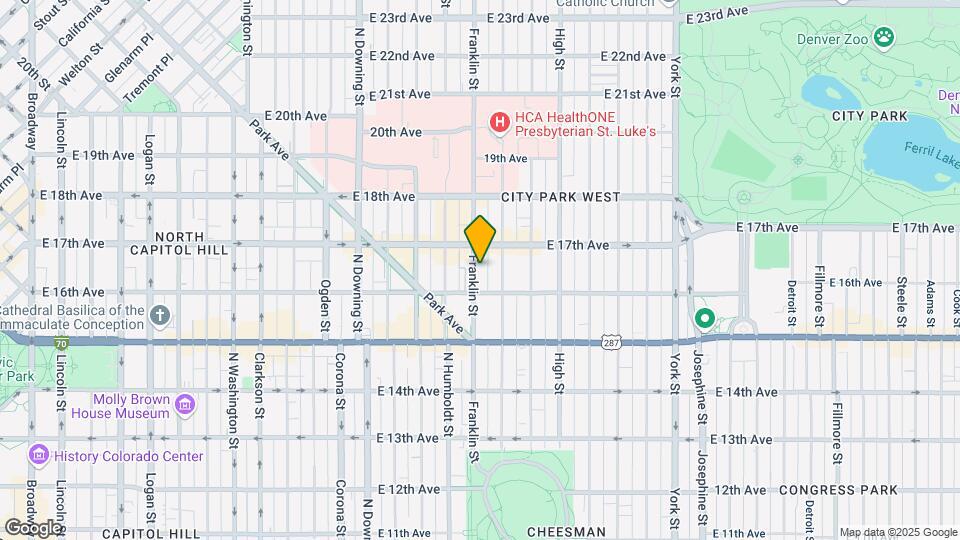 1638 Franklin St Map and Location Details