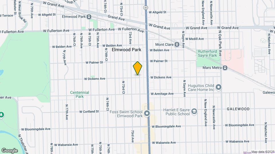 7234-7238 W Dickens Ave Mapa y Detalles de la Ubicación