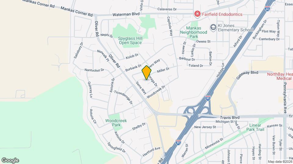 3118 Moraga Ct Map and Location Details