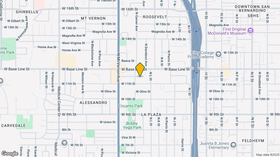 1171 W Orange St Map and Location Details