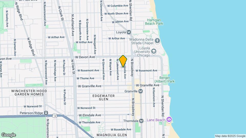 6304-6306 N Magnolia Ave Mapa y Detalles de la Ubicación