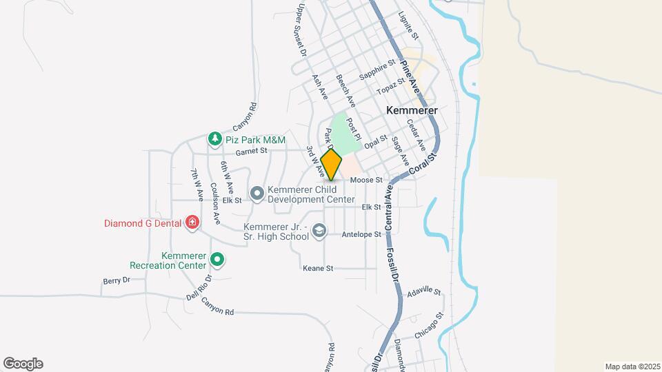 822 Moose St Map and Location Details