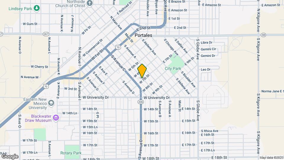 620 S Avenue B Map and Location Details